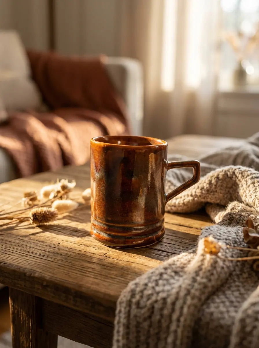 Amber Ember Artisan Mug Thestorykiln