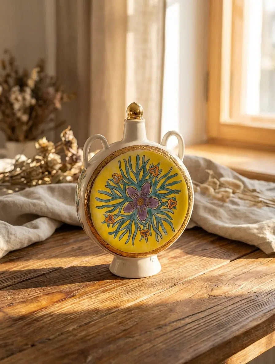 Gilded Botanical Decanter The Story Kiln