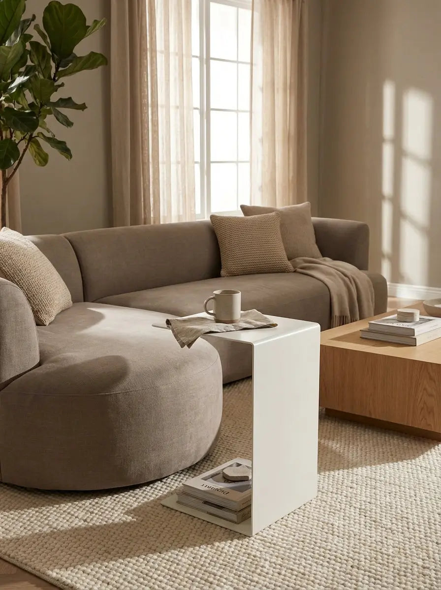 C-Form Anthracite Side Table The Story Kiln