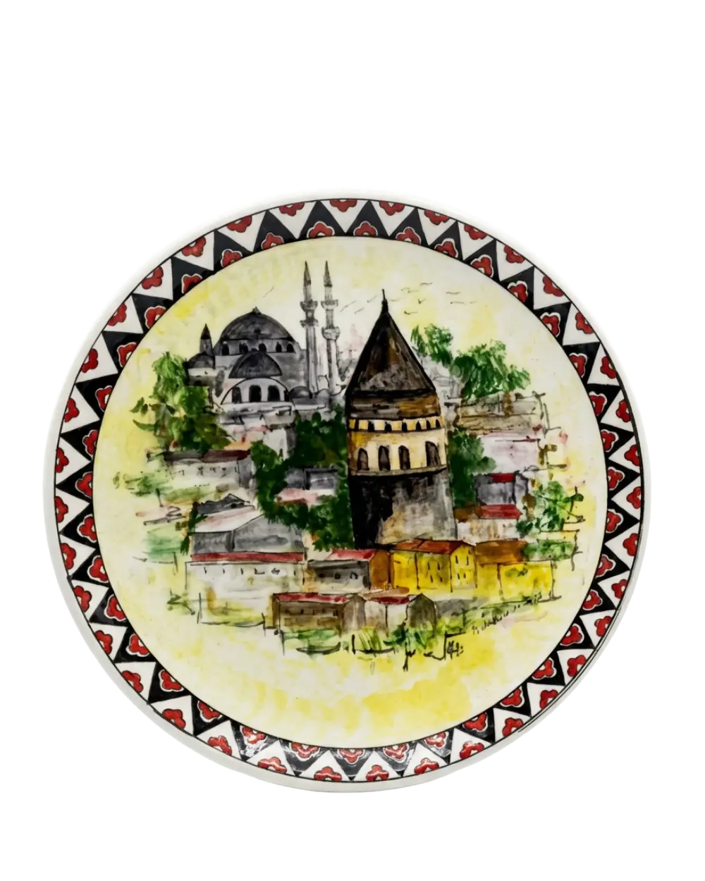 Galata & Blue Mosque Heritage Plate The Story Kiln