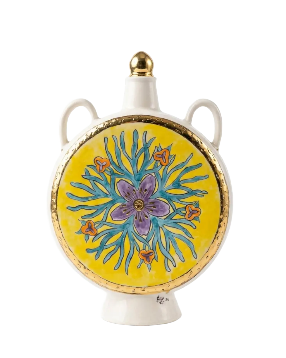 Gilded Botanical Decanter The Story Kiln
