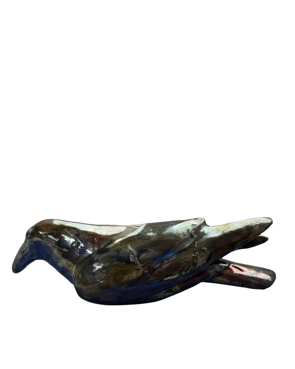 Midnight Raven Sculpture The Story Kiln